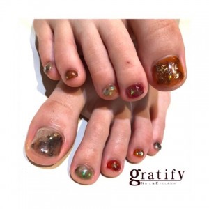 Gratify Footニュアンスネイル